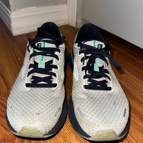 Brooks Gray and Navy Athletic Shoes - Picture 1 of 6
